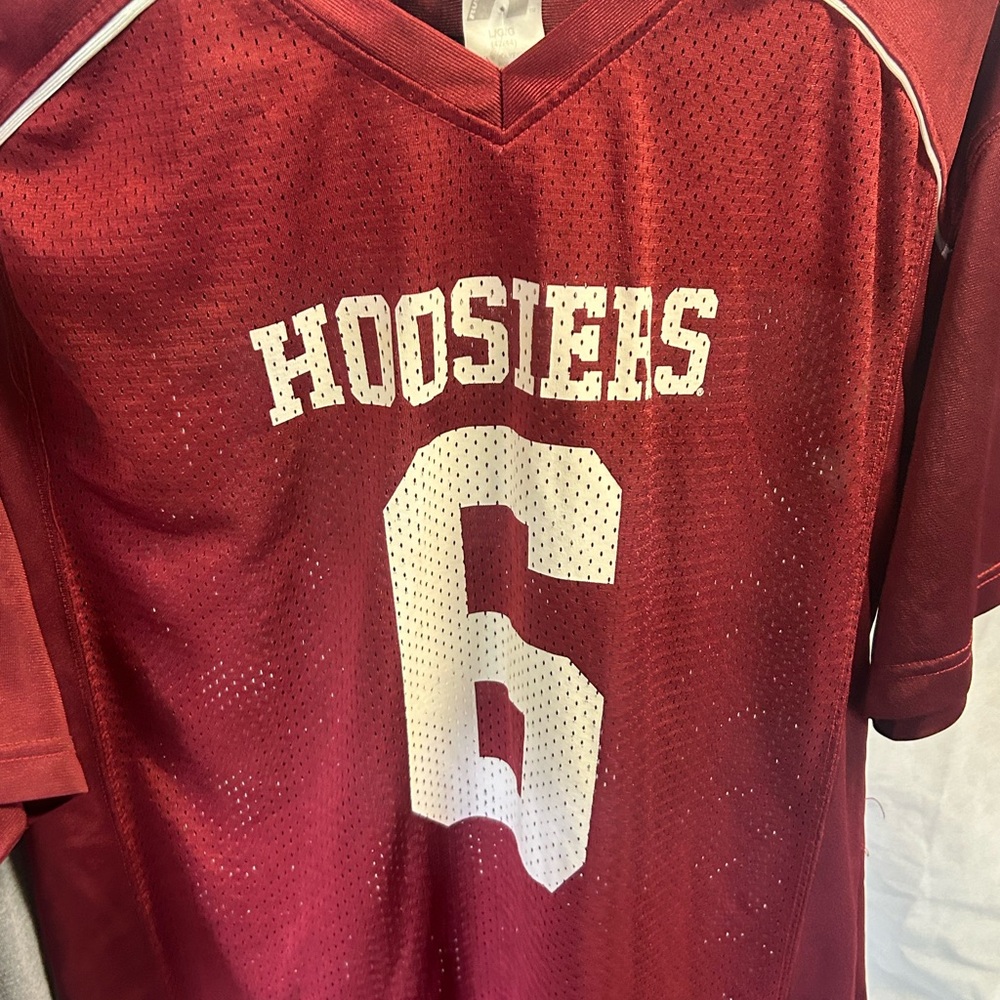 Russell Athletic Red and White Jersey Shirt